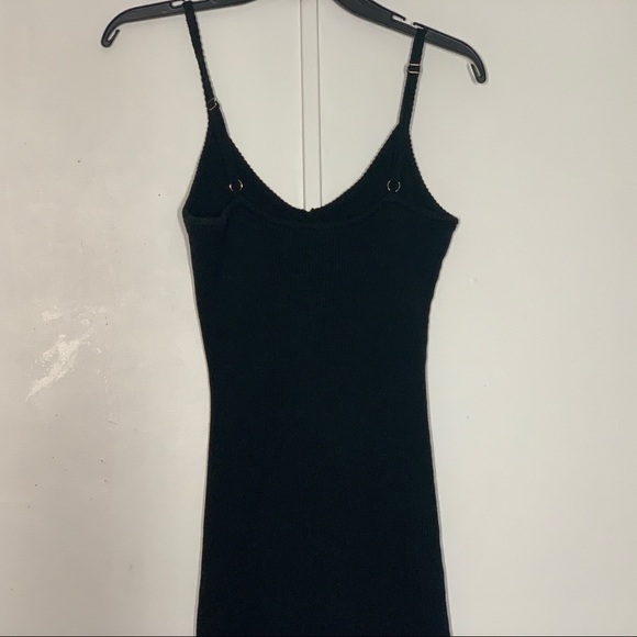 LULUS Body-con Sleeveless Sweater Dress In Black - Picture 7 of 12